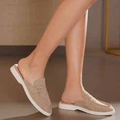 Adeline dame loafers 77-628 - Kaki