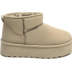 Agathe dame bamsestøvler 8906 - Kaki