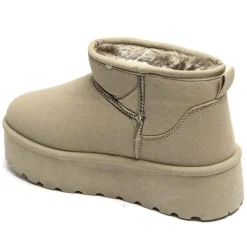 Agathe dame bamsestøvler 8906 - Kaki