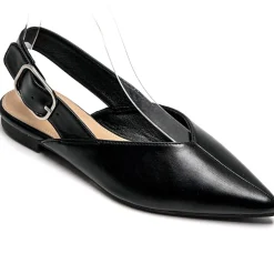Amance dame slingback ballerinaer 9705 - Black