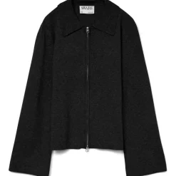 AWHANNAH LS KNIT CARDIGAN - Black