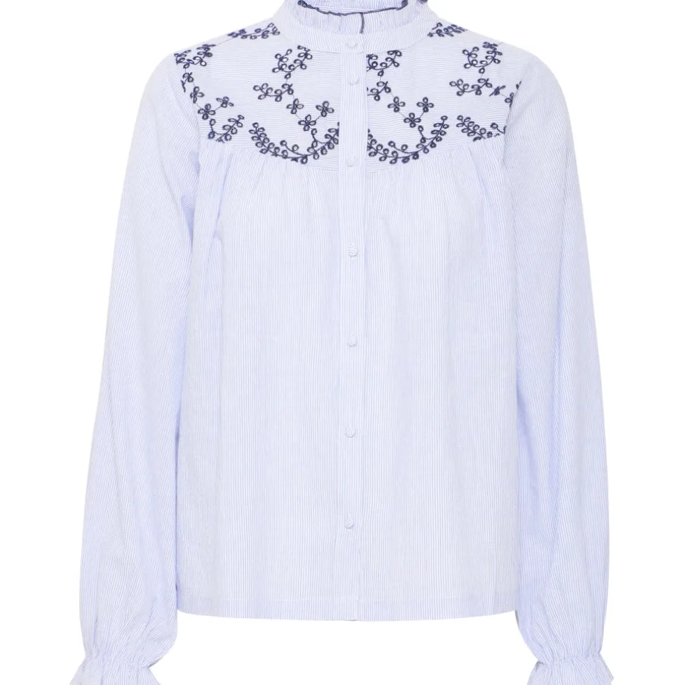 B.YOUNG dame bluse BYIMOGEN - Silver Lake Blue Mix