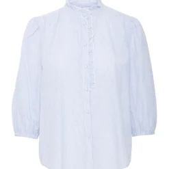 B.YOUNG DAME BLUSE BYIMOGEN - Silver Lake Blue Mix