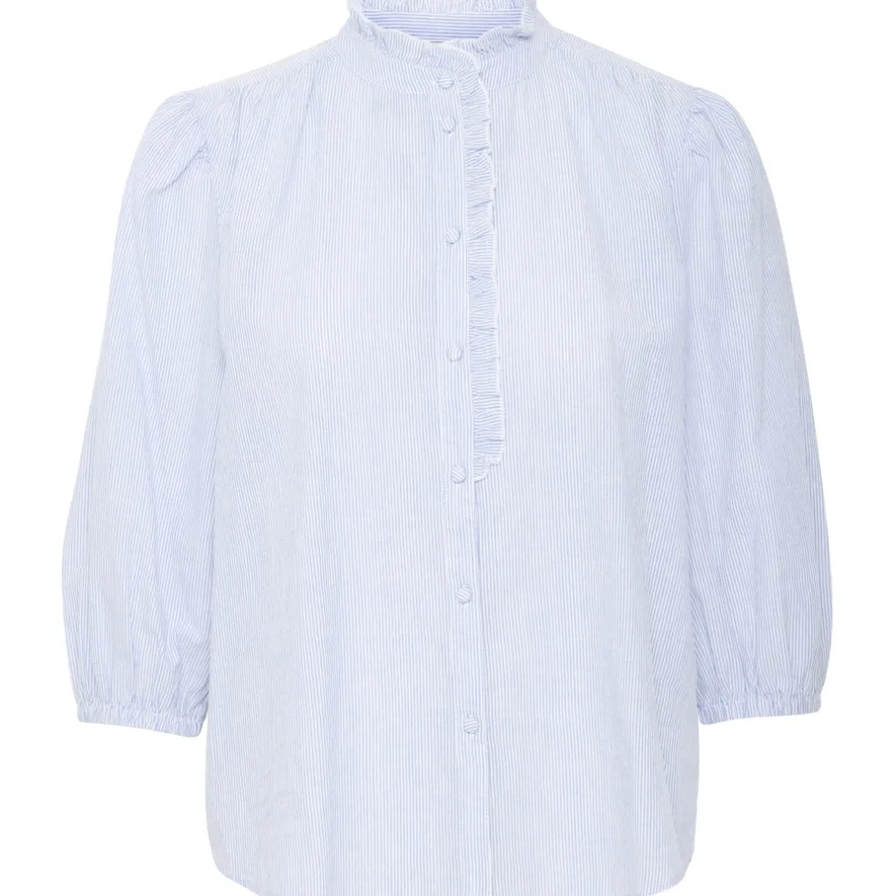 B.YOUNG DAME BLUSE BYIMOGEN - Silver Lake Blue Mix