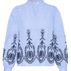 B.Young dame bluse BYXFAUSTA - light blue mix