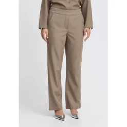 B.YOUNG dame bukser BYMMIDDE - Walnut Melange