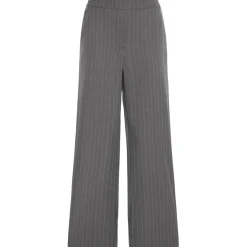 B.YOUNG dame bukser BYMMIDDE - Dark Grey Mel. Pinstripe Mix