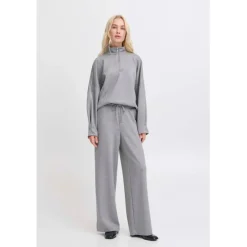 B.YOUNG DAME BUKSER BYPUSTI - Mid Grey Melange