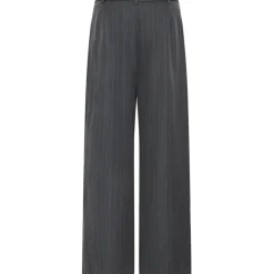 B.Young dame bukser BYXDAYO - dark grey stripes