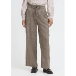 B.Young dame bukser BYXDIYAR - BROWN/BLACK TARTAN