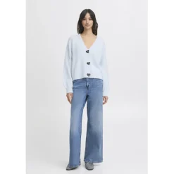 B.YOUNG dame cardigan BXOMEA - Cashmere Blue MELANGE