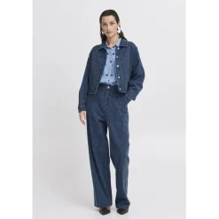 B.YOUNG dame jakke BYKANILLA - Mid Blue Denim