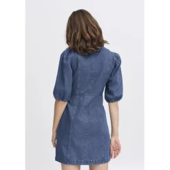 B.YOUNG dame kjole BYKAPUCA - Mid Blue Denim