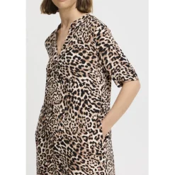 B.YOUNG dame kjole BYMMJOELLA - Birch LEOPARD