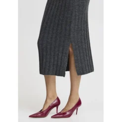 B.YOUNG dame nederdel BYMARIANNE - Dark grey melange