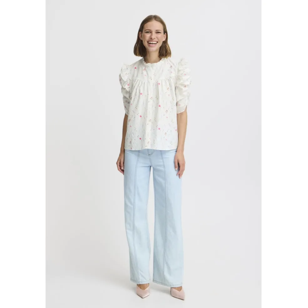 B.YOUNG dame skjorte BYFUNNI - Off White Mix