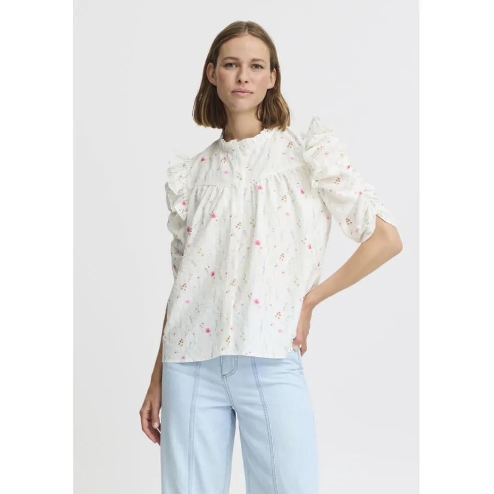 B.YOUNG dame skjorte BYFUNNI - Off White Mix