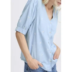 B.YOUNG dame skjorte BYKOSMO - Light Blue Denim