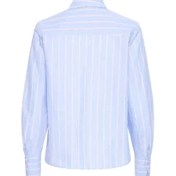 B.young dame skjorte BYXJISOO - Light Blue Stripe