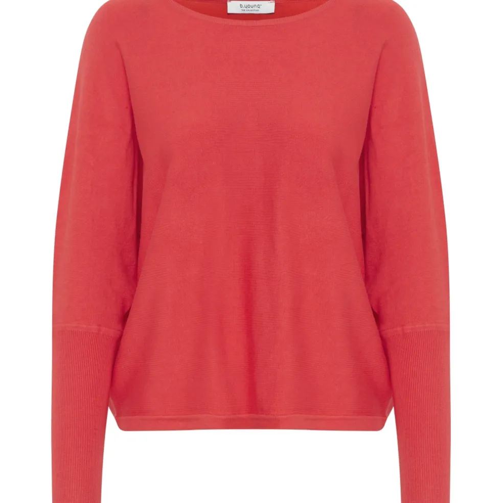 B.YOUNG dame strik BYMMORLA - Poinsettia