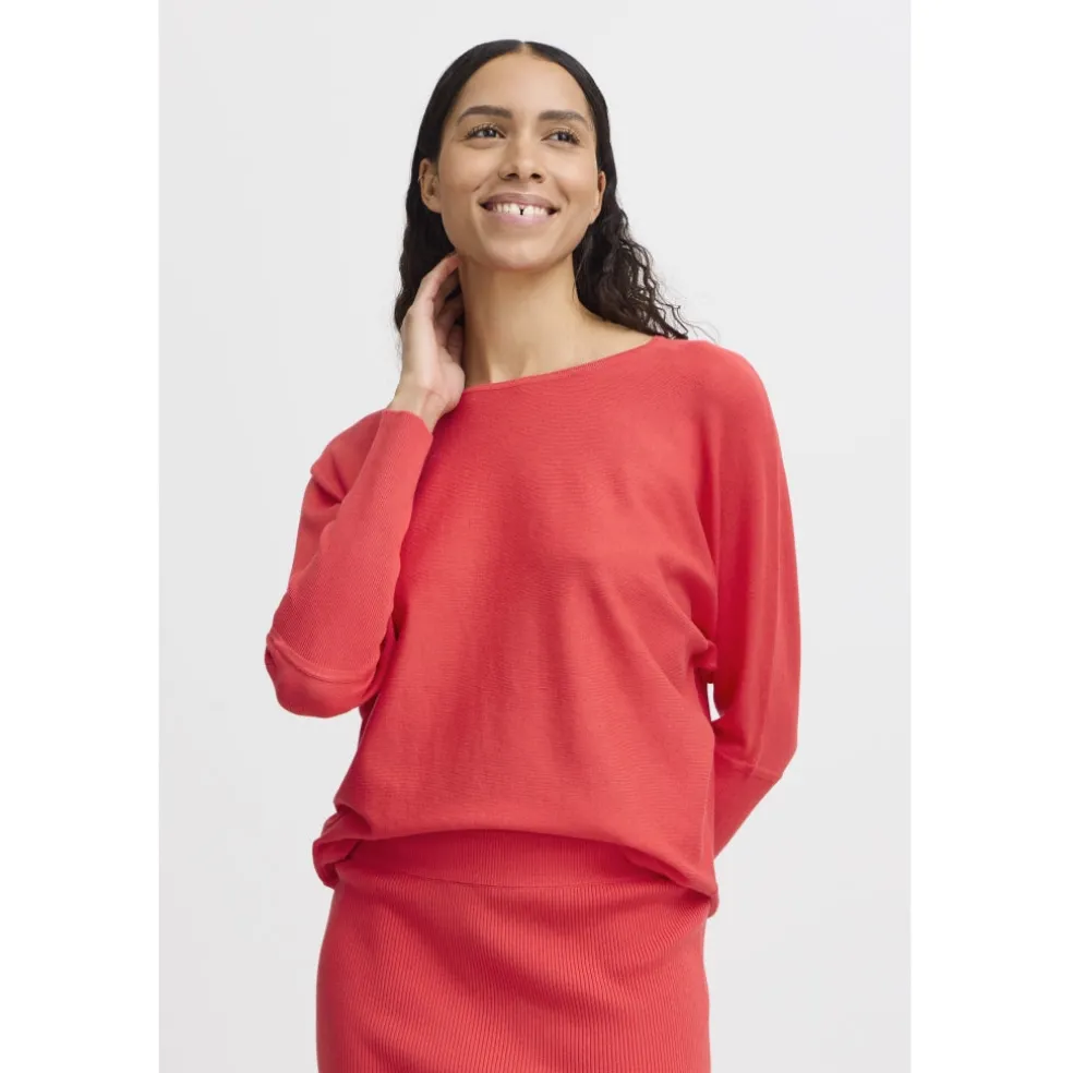 B.YOUNG dame strik BYMMORLA - Poinsettia