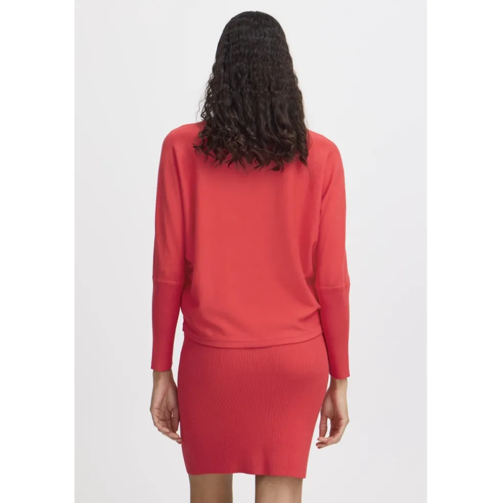 B.YOUNG dame strik BYMMORLA - Poinsettia