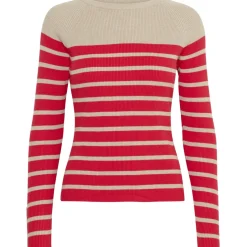 B.YOUNG dame strik BYMMORLA - Humus Mix