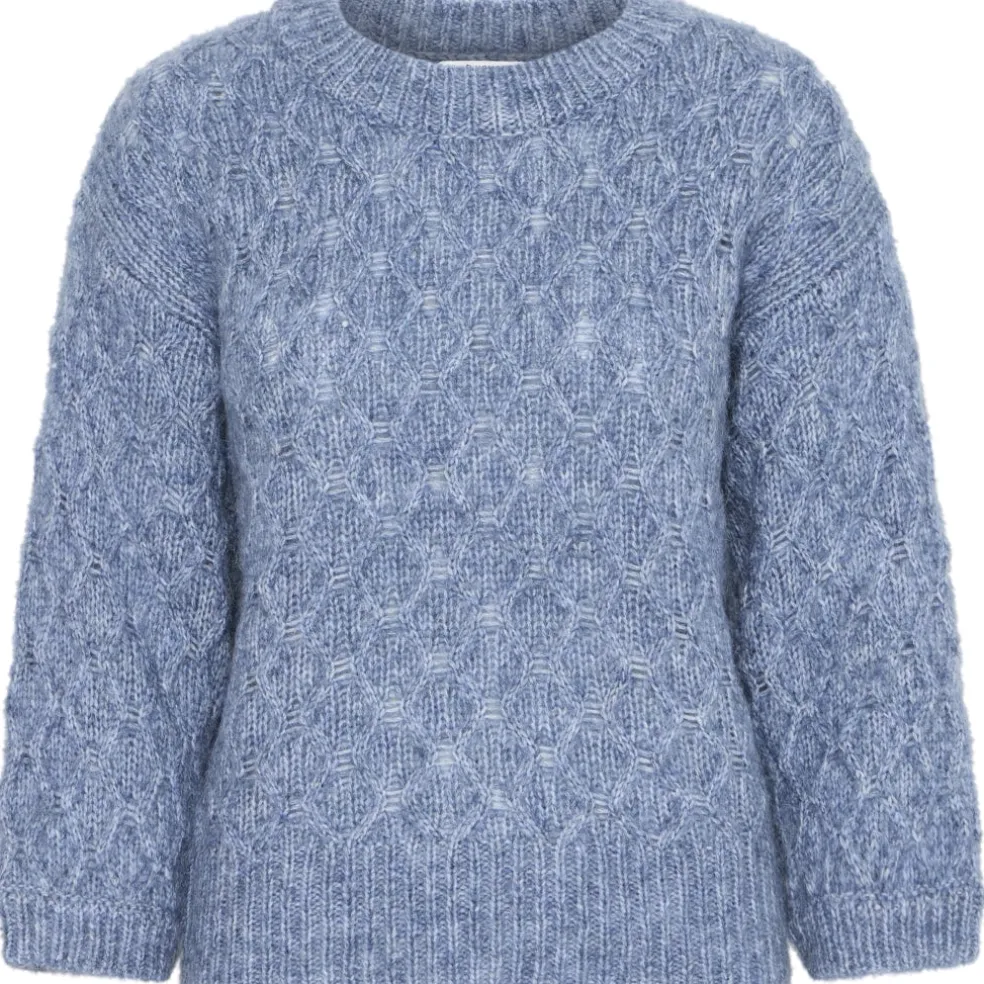 B.YOUNG dame strik BYOMHU - Blue Horizon Melange