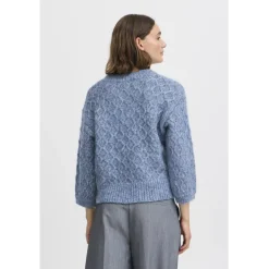 B.YOUNG dame strik BYOMHU - Blue Horizon Melange