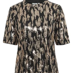 B.YOUNG dame top BYREI - Gold Abstract Mix