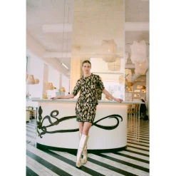 B.YOUNG dame top BYREI - Gold Abstract Mix