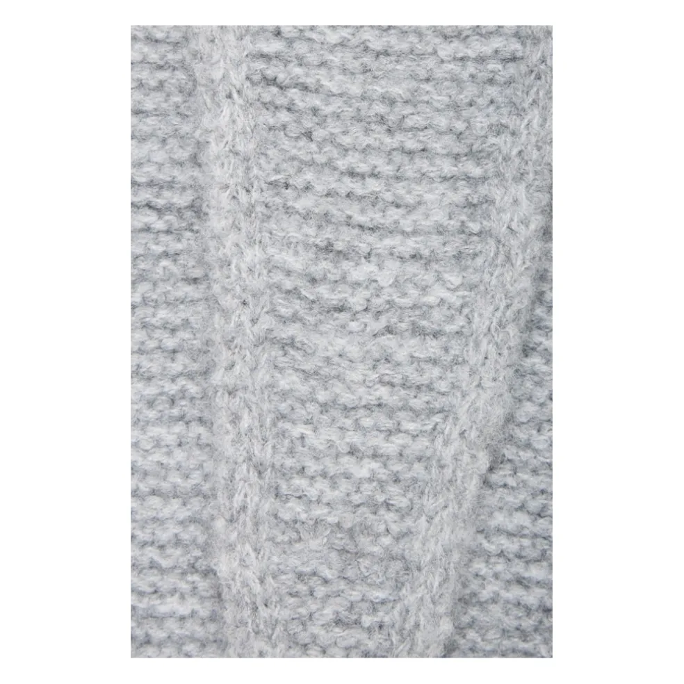 B.Young dame tørklæde BYVALMA - Light Grey Melange