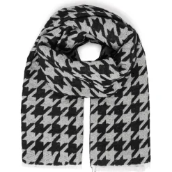 b.young dame tørklæde BYVILEAVES - Black Mix