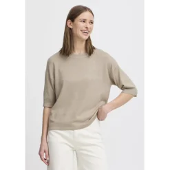 B.YOUNG dame t-shirt BYMMORLA - Humus Melange