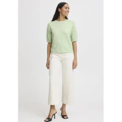 B.YOUNG dame t-shirt BYMMORLA - Nile Green