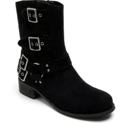 Celine Dame bikerstøvler 9635A - Black