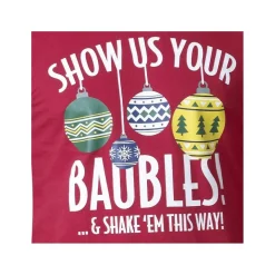 D555 Herre sweatshirt baubles - Red