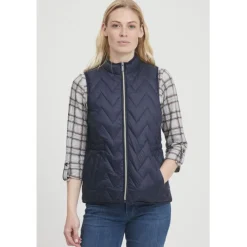 Fransa dame vest FRBAPADDING 3 - Dark Peacoat