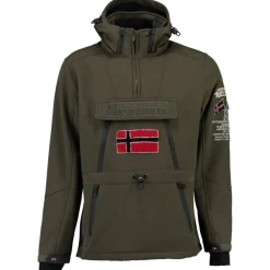 Geographical Norway Herre Anorak Softshell Jakke Tuilding - Khaki