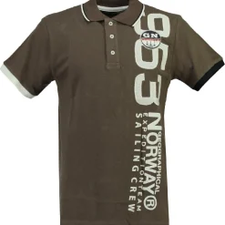 GEOGRAPHICAL NORWAY POLO Herre Kandin - Khaki