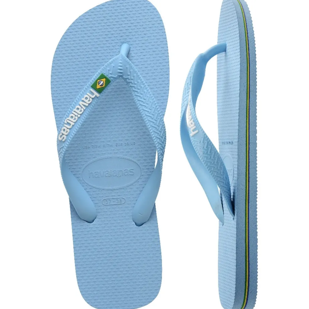 Havaianas Slippers Unisex Brazil Logo 4110850 - BlueLavender/White