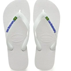 Havaianas Slippers Unisex Brazil Logo 4110850 - White