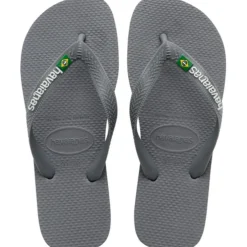 Havaianas Slippers Unisex Brazil Logo 4110850 - Steel Grey