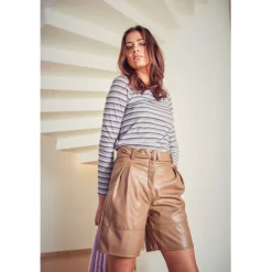 ICHI dame bluse IHFERONA - Levender Herb