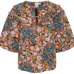 ICHI dame bluse IHJINDY - Pink multi flower