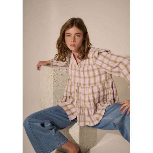 ICHI dame bluse IXCHLOE - Levender Herb