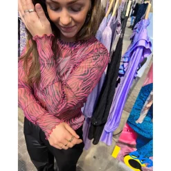 ICHI dame bluse IXISLA - Shocking Pink