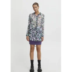 ICHI dame skjorte IHCHIFFY - Multi Flower