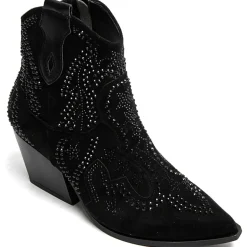 Jacqueline dame cowboystøvler 9676A - Black