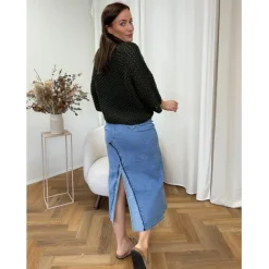 Jewelly dame nederdel JW2580 - Denim